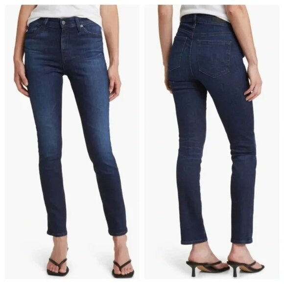 AG Mari High Waisted Ankle Slim Straight Leg size 32 - Picture 1 of 11